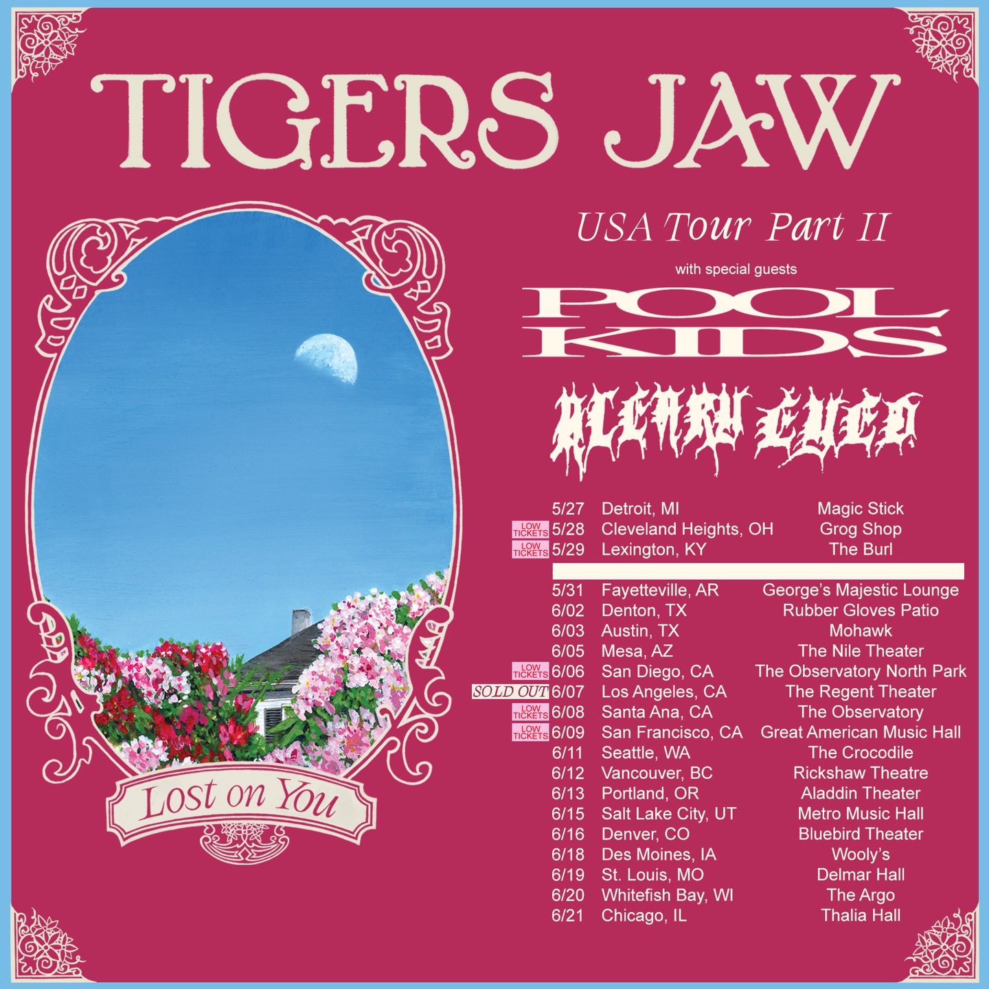 Bleary Eyed Tour Poster 2026